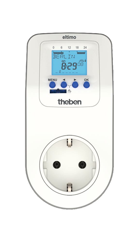 Theben Eltimo Digitale Timer Stopcontact Met Astro Wekelijks Programma - 0200170 - E3YRM