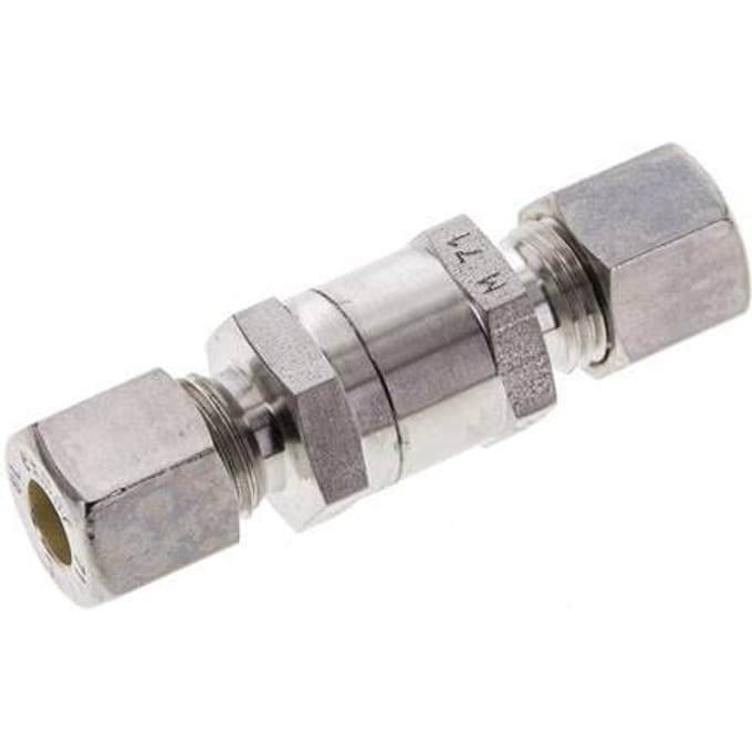 8L (M14x1.5) RVS Terugslagklep Knelfitting 1-250 bar ISO 8434-1