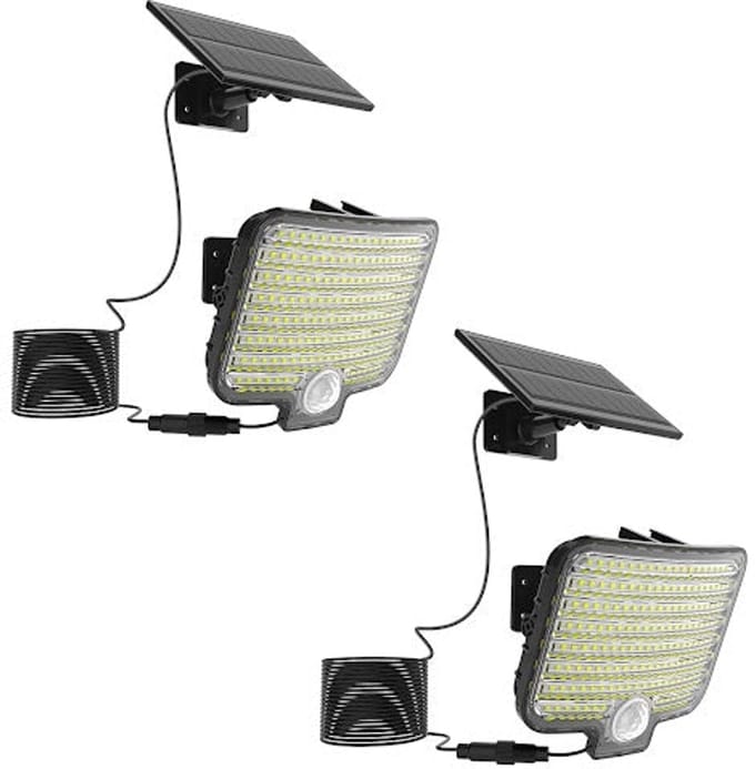 Set van 2 zonnesensorprojectoren 550LM BRIGHTLY