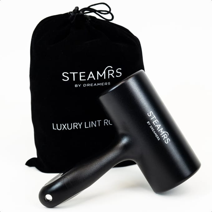 STEAMRS - Luxe Kledingroller - Kleefroller - Plakroller - 3 Rollen - Zwart