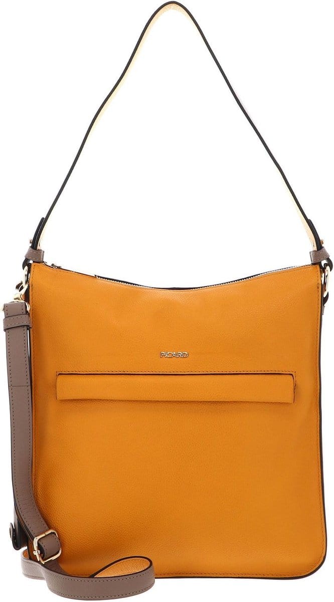 PICARD Leren Handtas Schoudertas Stash Cross Bag Wintersun Oranje