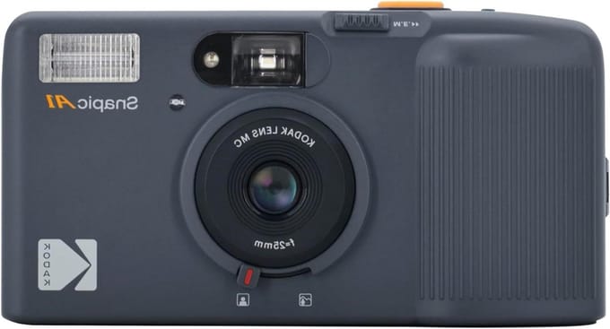 Herbruikbare filmcamera - Compacte camera - Foto's maken - Automatische flitser - Full-frame - Grijs