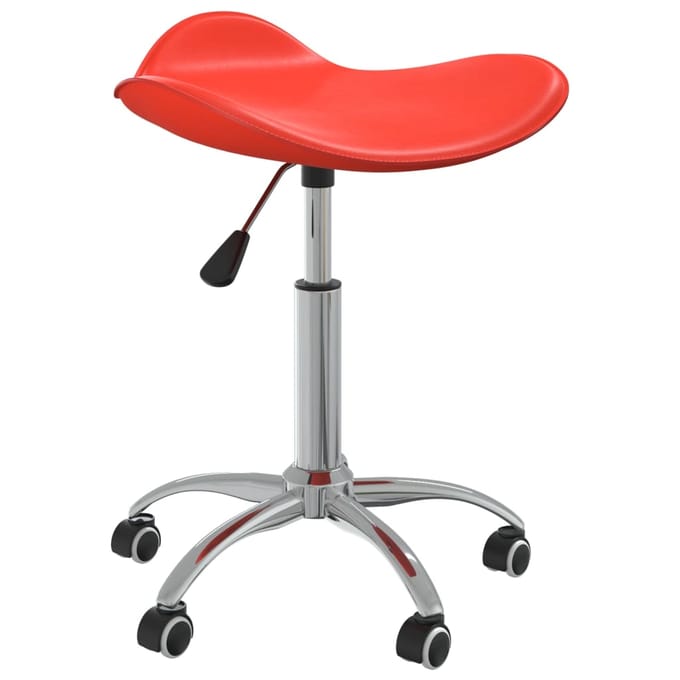 vidaXL - Salonkruk - kunstleer - rood