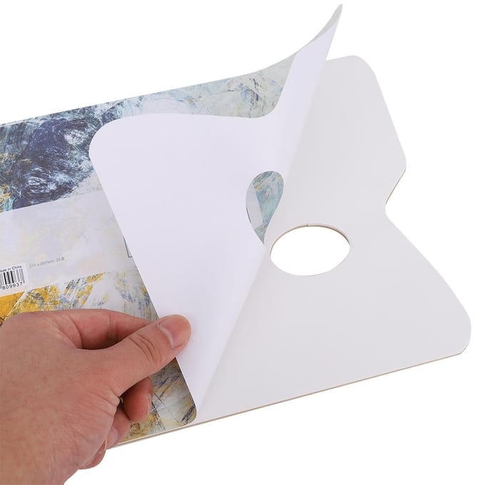 25 Vellen Wegwerp Palet Professioneel Gouache Olieverf Palet Pad Wit Papier white