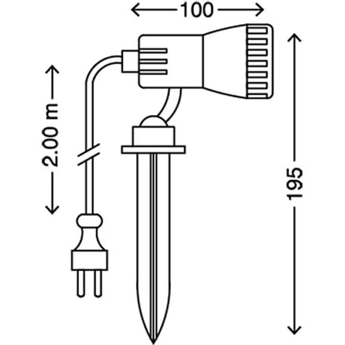 BRILONER - Grondspot - prikspot - buitenlampen incl. GU10 - 3.000 K - 3W - IP44