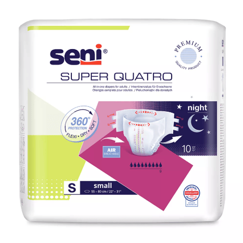 Seni Super Quatro Small - 12 pakken van 10 stuks
