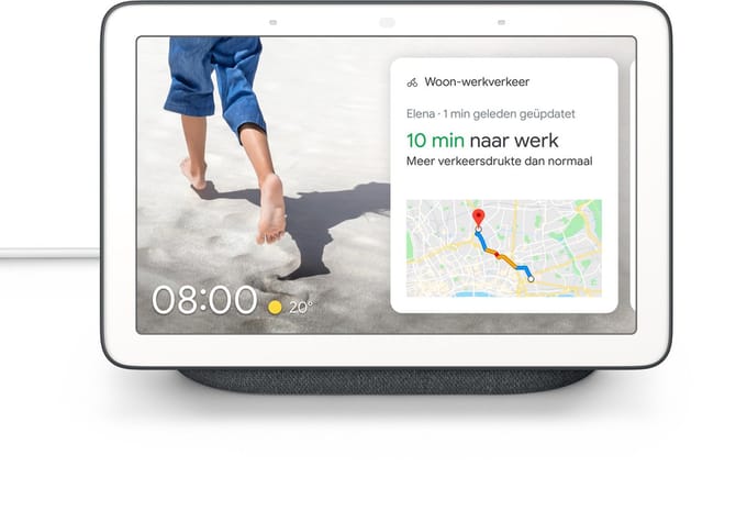 Google Nest Hub (1e gen) - Smart Speaker met scherm - Nederlandstalig - Antraciet