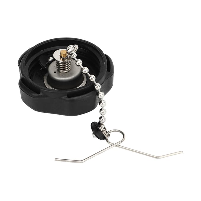 Professionele mini-tankdop voor 2,5F, 3,5F, 4F, 2-takt, 4 pk, 3,5 pk en 6 pk. black