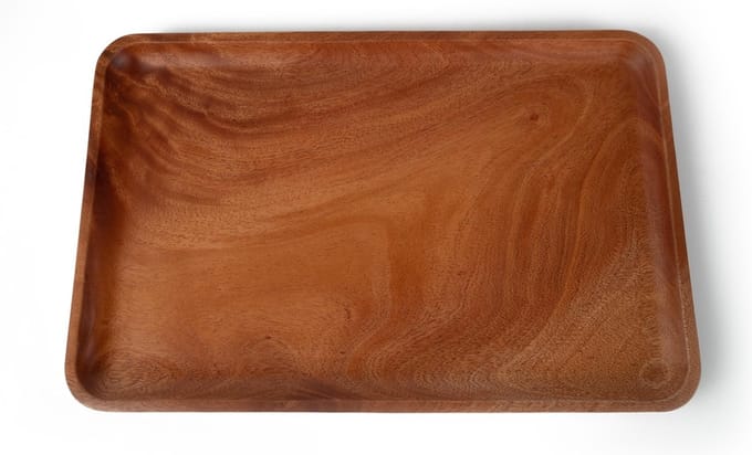 Khaya - houten dienblad - eco-vriendelijk - handgemaakt - vegan