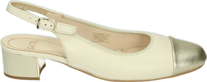 Ara 1235823 - Pumps - Kleur: Wit/beige - Maat: 37.5
