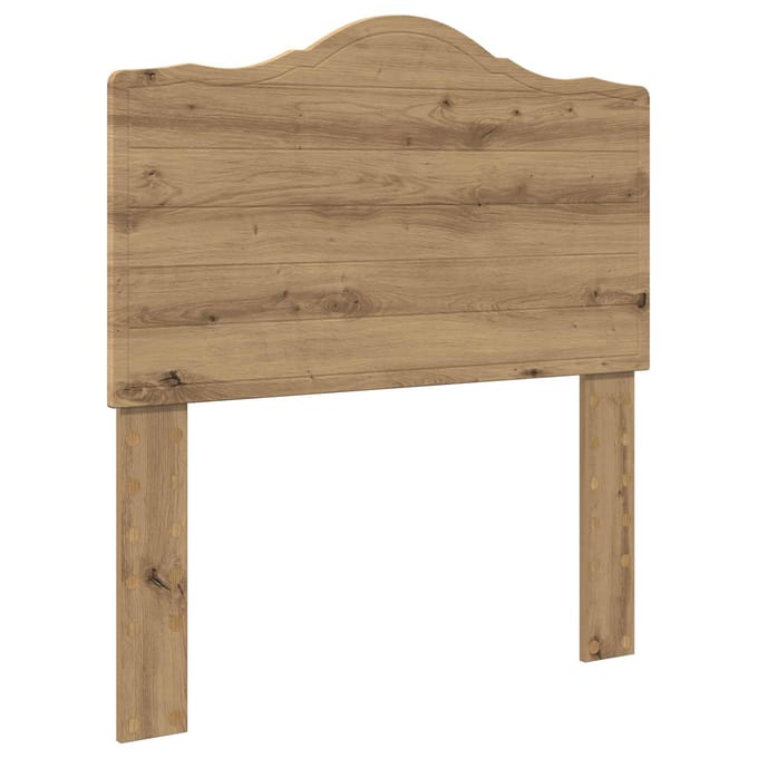 vidaXL Hoofdbord Artisan Eiken Bewerkt hout