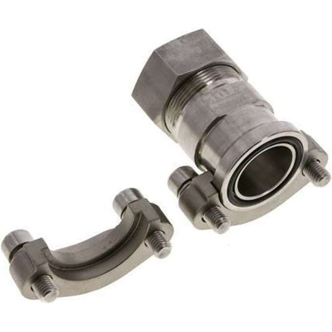 1-1/4'' SAE Flens 3000 psi RVS met 35L (M45x2) ISO 6162-1