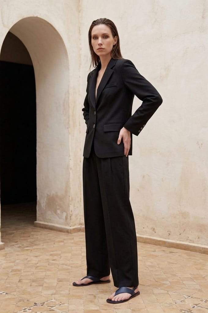 Dames blazerjack met regular fit