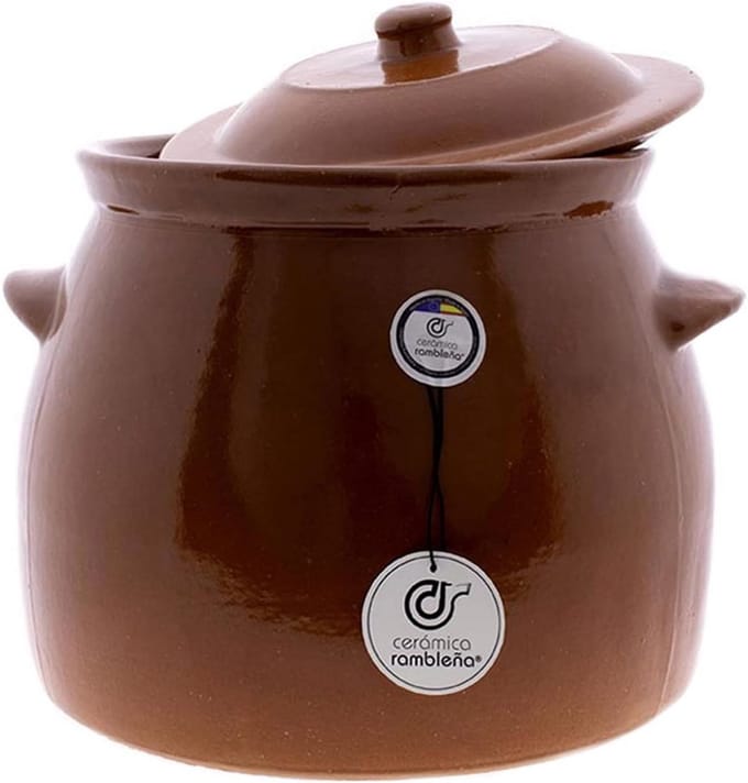 Traditionele Vuurvaste Keramische Pan - Stoofpan 4 Liter