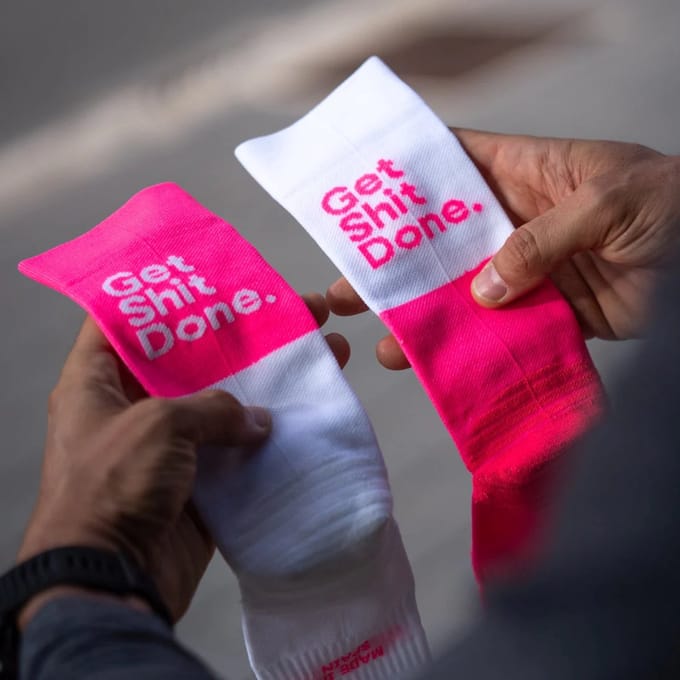 Sporcks get shit down diva pink – Hardloopsok – ICON – Unisex – Coolmax – Medium Compressie 35-37