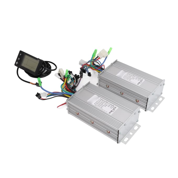 Dubbele Aandrijving 3648V 500W Elektrische Scooter Fiets Borstelloze Motor Controller 866 LCD Display gray