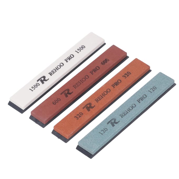 4 STUKS Messenslijpsteen Vaste Hoek Slijpsteen Messenslijper Set 120 320 600 1500 Korrel Water brown