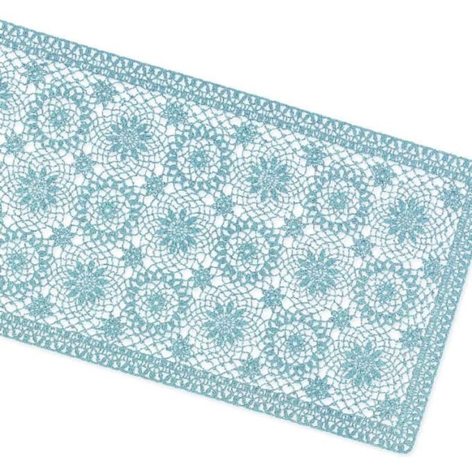 Unique Living - Tafelloper Amira Vinyl 40x150cm Sage