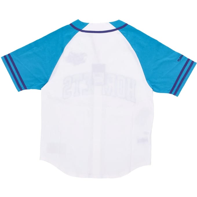 NBA Practice Day Button Front Jersey Hardwood Classics Chahor-wit voor heren