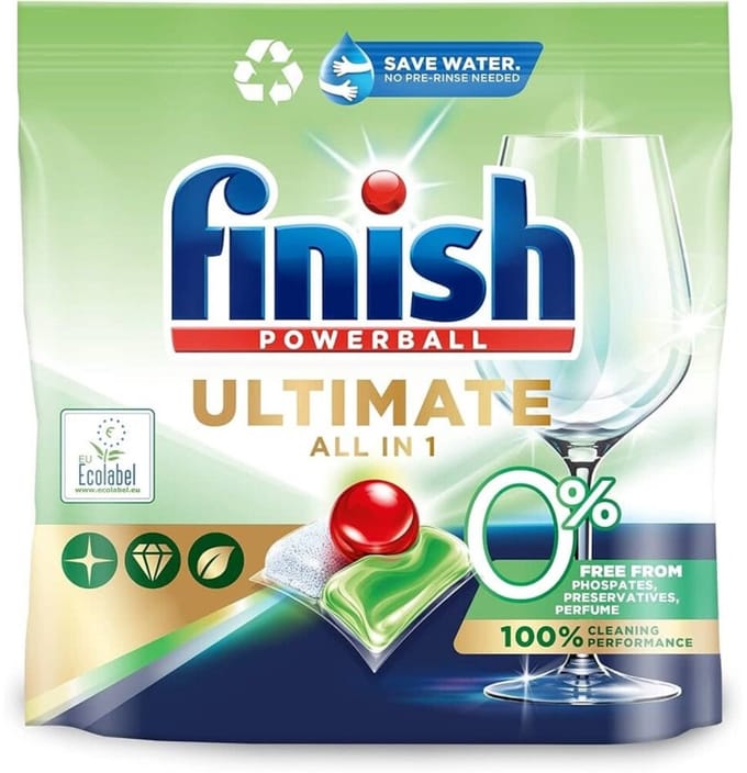 Finish Ultimate All in 1 Vaatwastabletten 0% 30 stuks