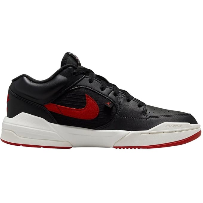 Nike Dames/Dames Jordan Stadium 90 Swoosh Leren Trainers (Zwart, Rood)