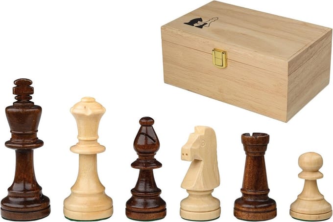 Klassiek Schakenset met Houten Opbergdoos