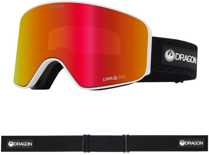 Dragon Alliance NFX MAG OTG Skibril - Icon Red/Red Ionized & Light Rose
