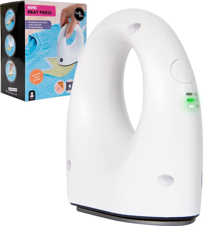 Crafts&Co Transferpers - Hittepers - Heat Press Machine - Warmte Pers - Kleding Pers - Textiel - Wit