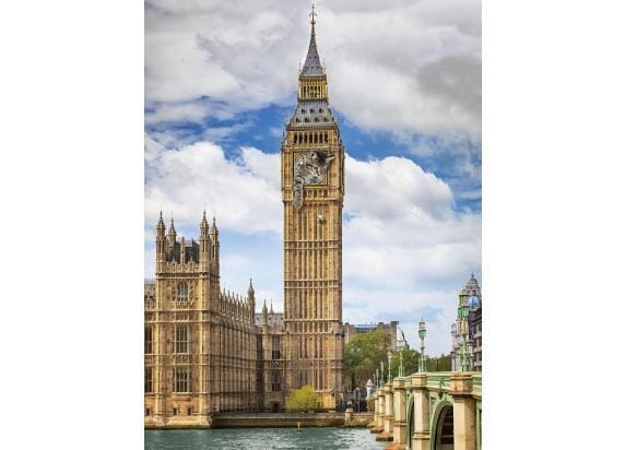 Ravensburger puzzel Grappige kat op de Big Ben - Legpuzzel - 1500 stukjes
