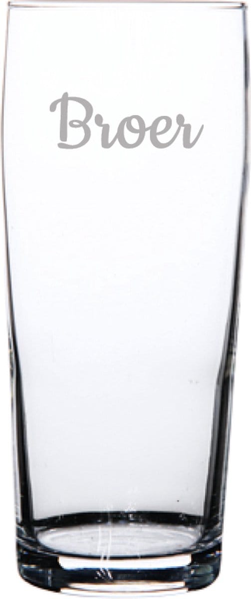 Gegraveerde bierfluitje 19cl Broer