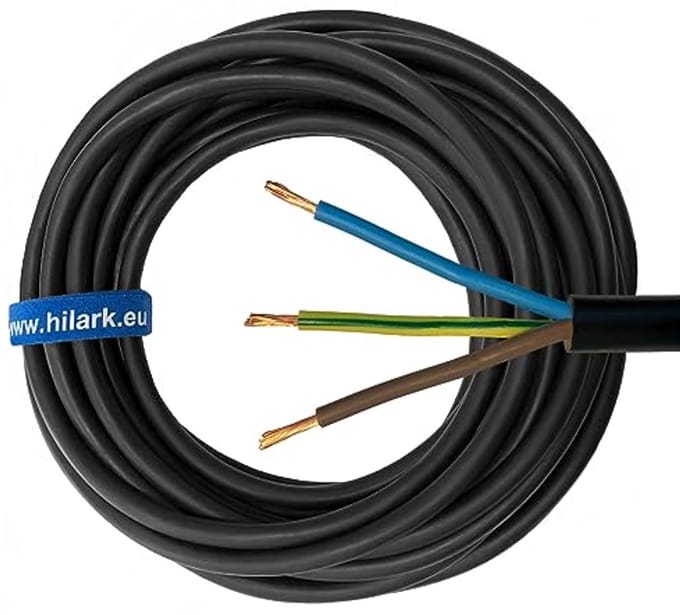 Kabel H07RN-F 3x2,5 mm² 25 m Bouwplaatskabel voor Buiten