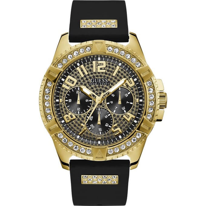 GUESS W1132G1 heren horloge 48 mm - Zwart