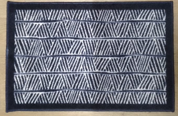 FOTAPIJT - Badmat - Bedrukte deurmat - Binnen - Termo Antislip - 40x60 cm - 6 mm - Wasbaar - Polyamide