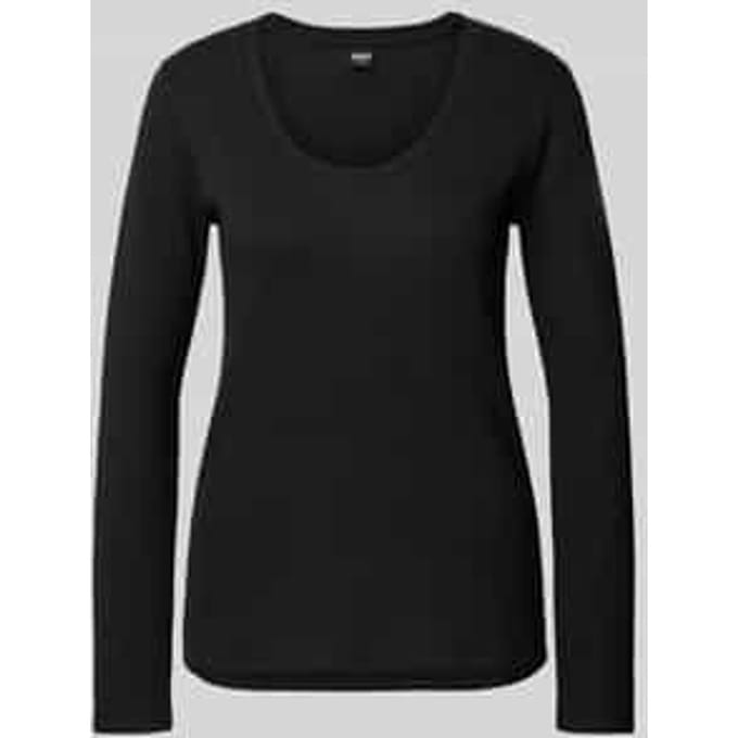 Slim fit pyjamabovendeel van katoenmix