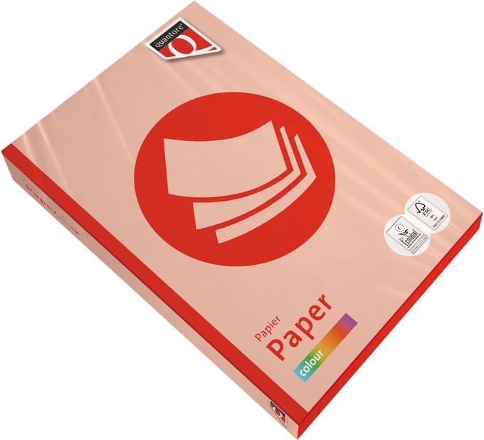 Kopieerpapier quantore colour a4 80gr zalm | 5 stuks