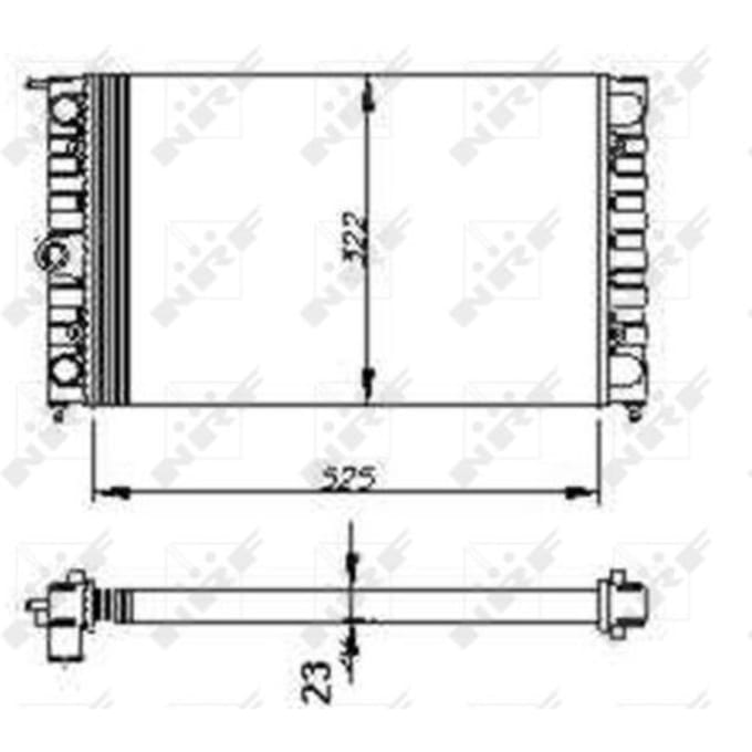 Radiator, motorkoeling NRF 54694