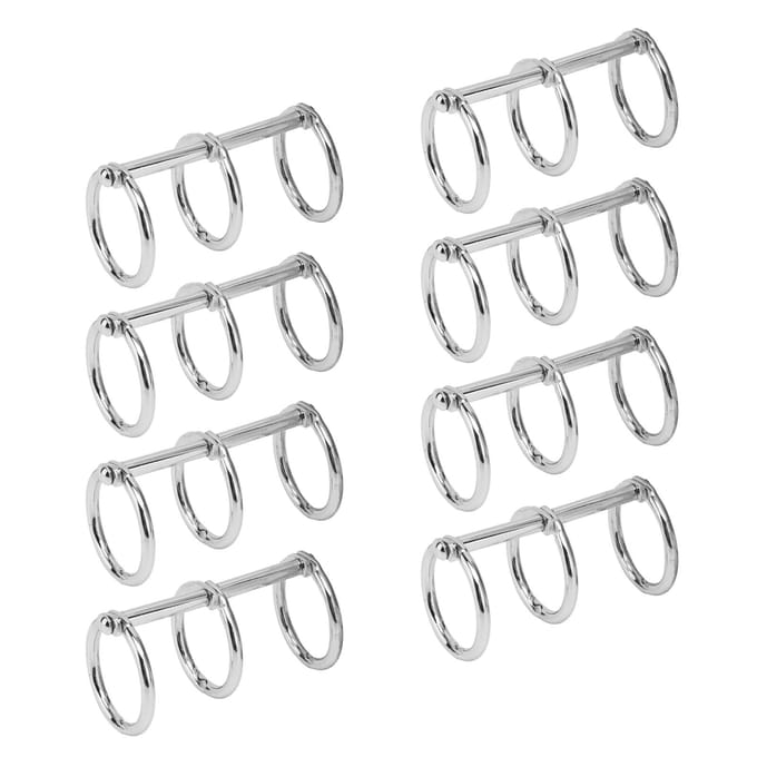 Bindringen Herbruikbaar 3 Gats Gegalvaniseerd Metaal DIY Handrekening Papier Losbladig Binden zilver