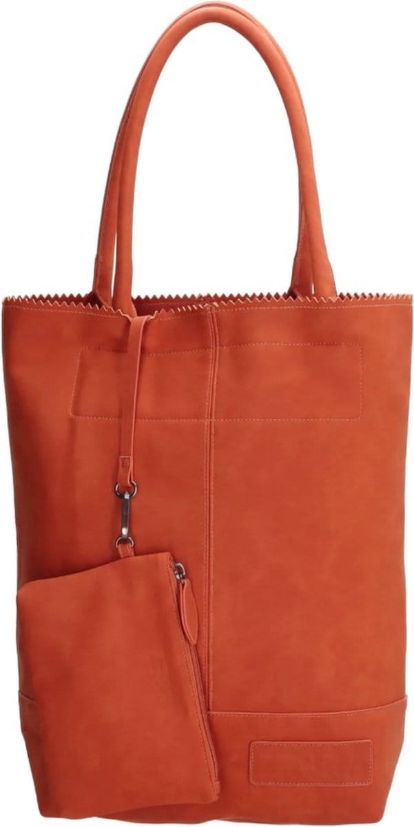 Zebra Trends Shopper Natural Bag Brique