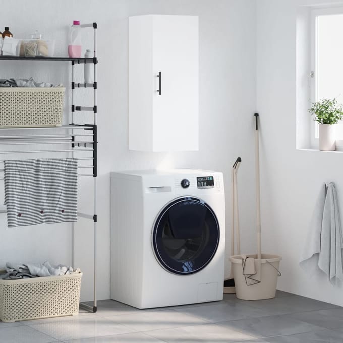 vidaXL - Bovenkast - 34,5x34x90 - cm - wit