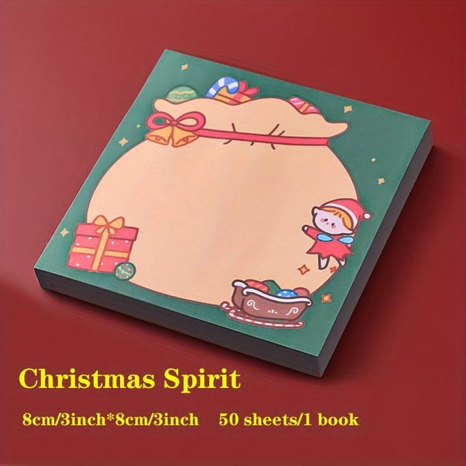 Notes Adhésives Créatives Série Noël Dessin Animé pour Étude et Bureau