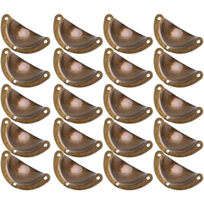20 Stuks Handgreep Dumpling Vorm IJzer Materiaal Uniek Retro Elegant Stevige Ladehandgrepen voor Meubels