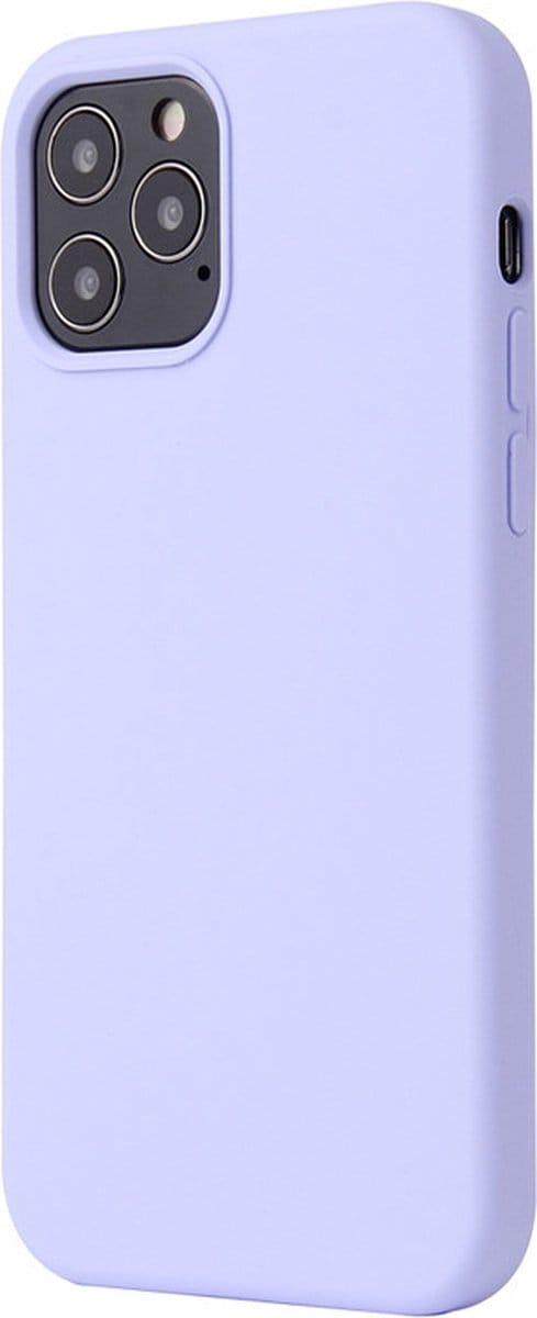iPhone 15 Hoesje - Liquid Case Siliconen Cover - Shockproof - Lichtpaars - Provium