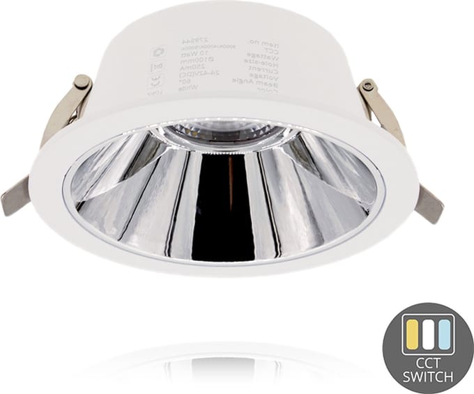 OutledTL | LED Downlight Kerber - TriColor - 16 Watt - Zaagmaat 130 -140MM - Wit
