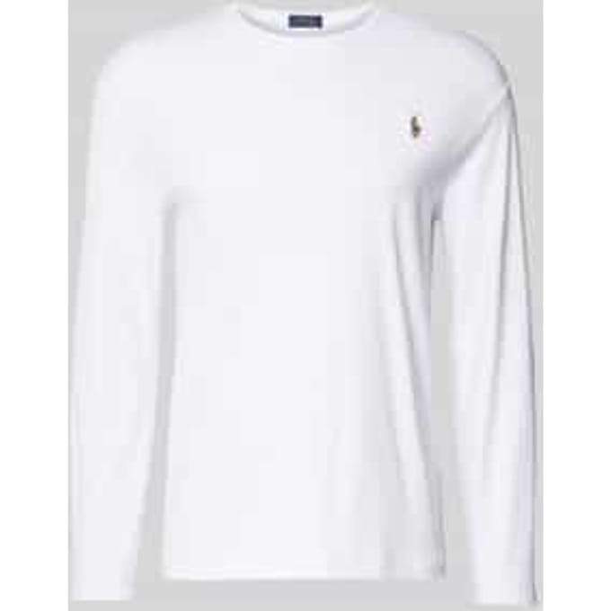 Regular fit shirt met lange mouwen van pure katoen model 'PIMA'