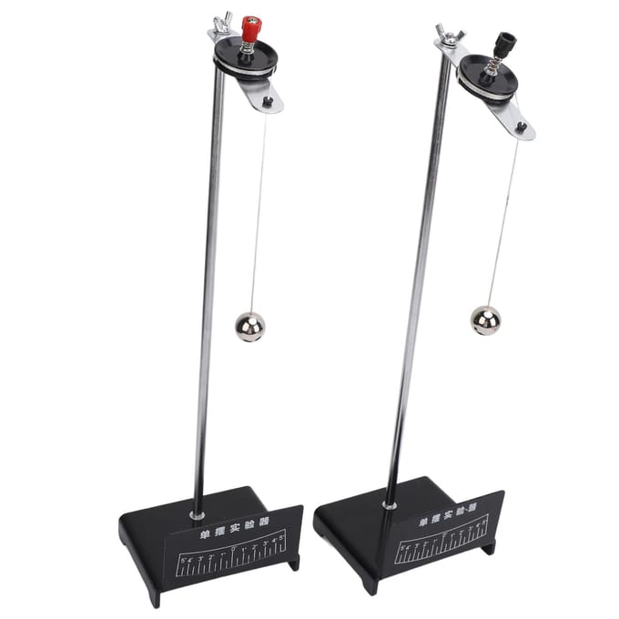 2 STUKS Enkele Schommel Natuurkunde Experiment Apparatuur Mechanische Trilling Metalen Slingerbal gray