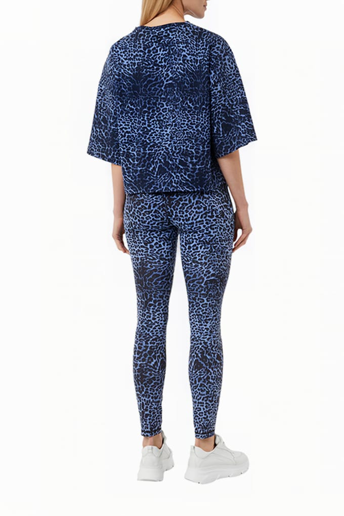 Comma T-shirts Light Blue Maat: 40 | Leggings Outlet | Dames | Blauw