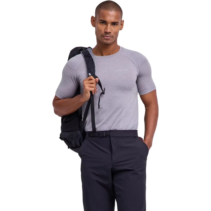 FALKE Wool-Tech light Protective Shirt sneldrogend functioneel functioneel shirt met korte mouwen heren grijs - maat S
