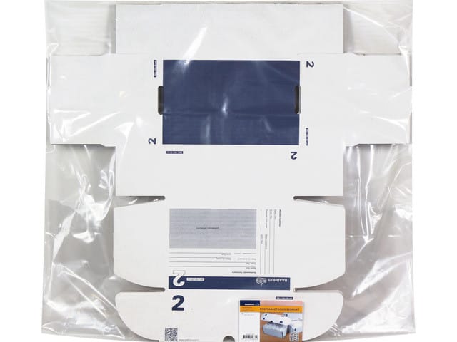 Postpakketdoos 2 Raadhuis met Bedrukking 200 x 140 x 80 mm 5 stuks