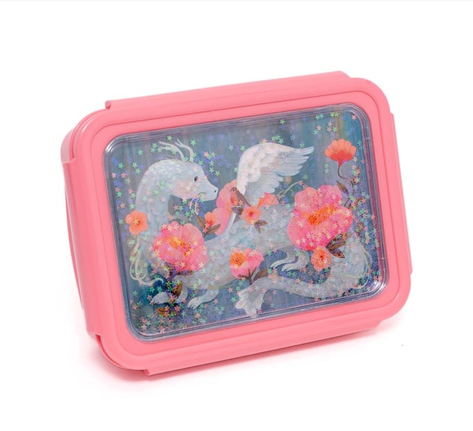 Petit Monkey Bentobox Fairytale Dragon Back to School - Pearl Stars