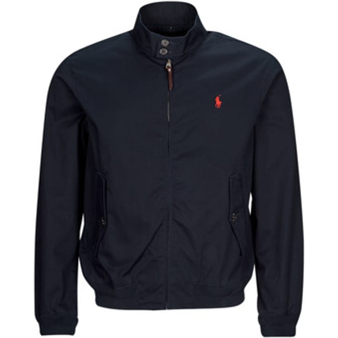 Windjack Polo Ralph Lauren KATOENEN TWILL JACK MET RITS EN TARTAN VOERING